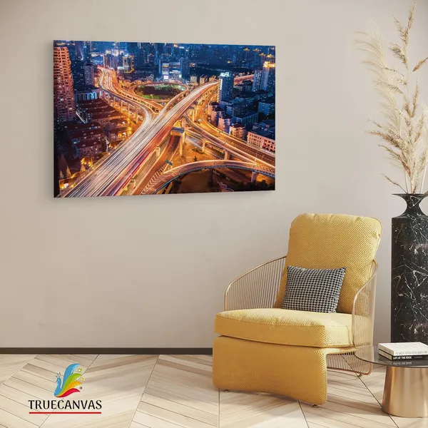 Multicolor_Beautiful_City_Shanghai,_Wooden_Framed_Canvas_Paintings_|_For_Living_Room_|_Bedroom_|_Office_|_Gallery_|_Ready_Wall_Mount_Canvas_Wall_Art_Painting_|_Size_-_12_X_18In,_Ct0104