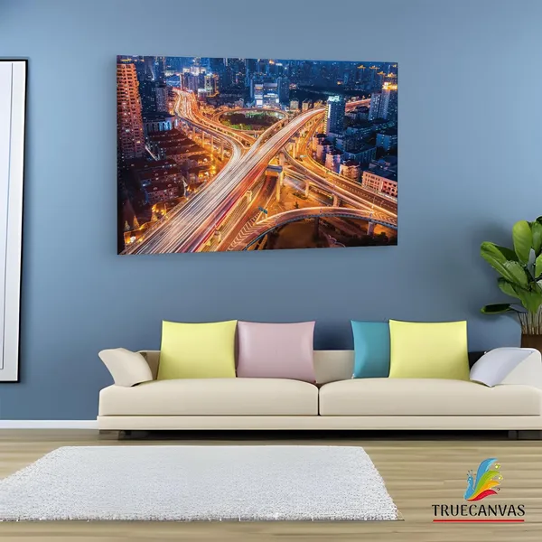 Multicolor_Beautiful_City_Shanghai,_Wooden_Framed_Canvas_Paintings_|_For_Living_Room_|_Bedroom_|_Office_|_Gallery_|_Ready_Wall_Mount_Canvas_Wall_Art_Painting_|_Size_-_12_X_18In,_Ct0104