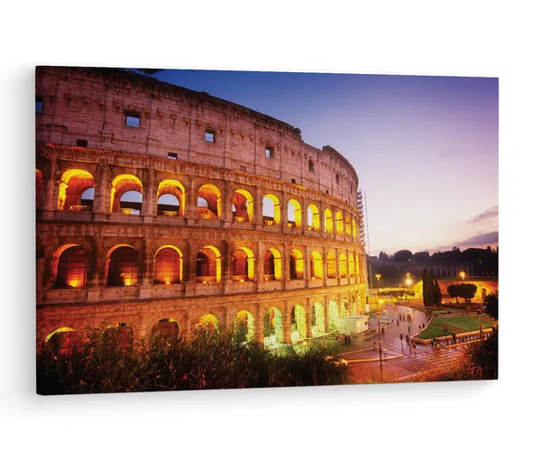 Multicolor_Colosseum,_Wooden_Framed_Canvas_Paintings_|_For_Living_Room_|_Bedroom_|_Office_|_Gallery_|_Ready_Wall_Mount_Canvas_Wall_Art_Painting_|_Size_-_12_X_18In,_Ct0109