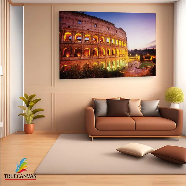Multicolor_Colosseum,_Wooden_Framed_Canvas_Paintings_|_For_Living_Room_|_Bedroom_|_Office_|_Gallery_|_Ready_Wall_Mount_Canvas_Wall_Art_Painting_|_Size_-_12_X_18In,_Ct0109