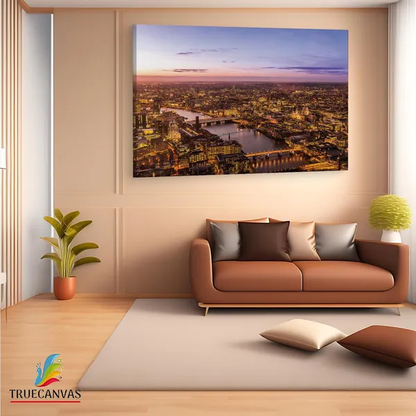 Multicolor_River_Thames,_Wooden_Framed_Canvas_Paintings_|_For_Living_Room_|_Bedroom_|_Office_|_Gallery_|_Ready_Wall_Mount_Canvas_Wall_Art_Painting_|_Size_-_12_X_18In,_Ct0110