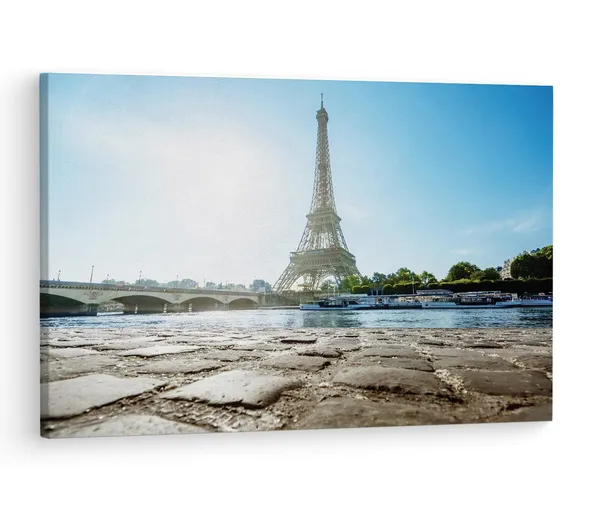 Multicolor_Eiffel_Tower,_Wooden_Framed_Canvas_Paintings_|_For_Living_Room_|_Bedroom_|_Office_|_Gallery_|_Ready_Wall_Mount_Canvas_Wall_Art_Painting_|_Size_-_12_X_18In,_Ct0113
