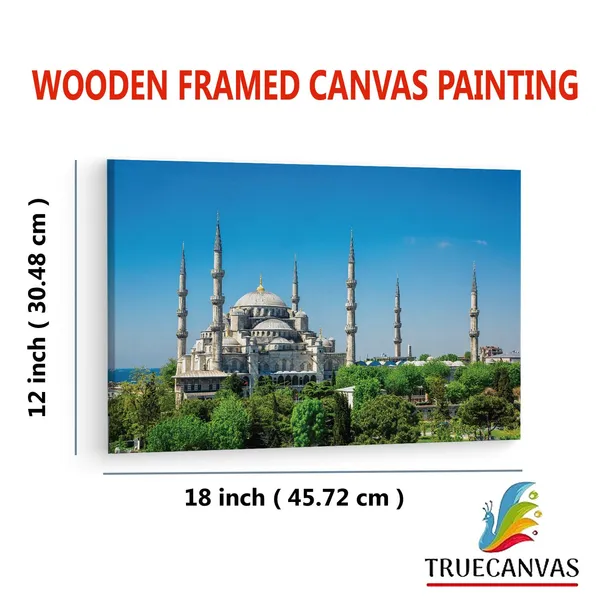 Multicolor_The_Blue_Mosque,_Wooden_Framed_Canvas_Paintings_|_For_Living_Room_|_Bedroom_|_Office_|_Gallery_|_Ready_Wall_Mount_Canvas_Wall_Art_Painting_|_Size_-_12_X_18In,_Ct0117