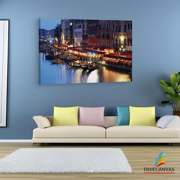 Multicolor_Venice,_Wooden_Framed_Canvas_Paintings_|_For_Living_Room_|_Bedroom_|_Office_|_Gallery_|_Ready_Wall_Mount_Canvas_Wall_Art_Painting_|_Size_-_12_X_18In,_Ct0119