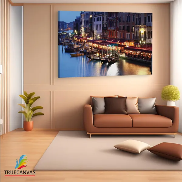 Multicolor_Venice,_Wooden_Framed_Canvas_Paintings_|_For_Living_Room_|_Bedroom_|_Office_|_Gallery_|_Ready_Wall_Mount_Canvas_Wall_Art_Painting_|_Size_-_12_X_18In,_Ct0119