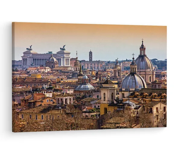 Multicolor_Rome_View,_Wooden_Framed_Canvas_Paintings_|_For_Living_Room_|_Bedroom_|_Office_|_Gallery_|_Ready_Wall_Mount_Canvas_Wall_Art_Painting_|_Size_-_12_X_18In,_Ct0124