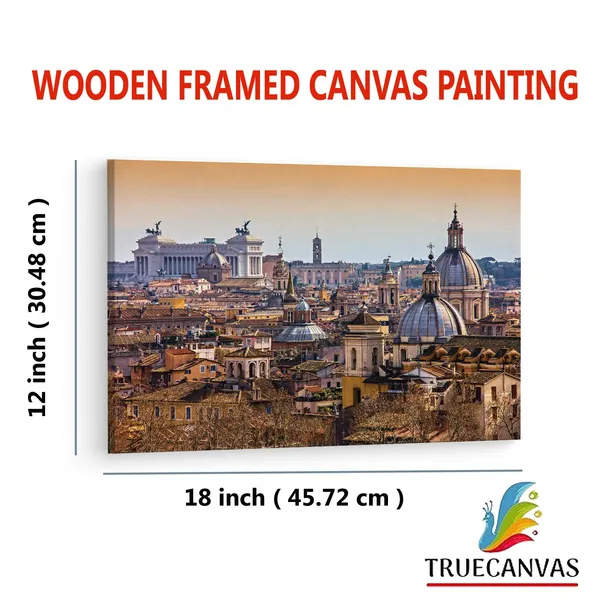 Multicolor_Rome_View,_Wooden_Framed_Canvas_Paintings_|_For_Living_Room_|_Bedroom_|_Office_|_Gallery_|_Ready_Wall_Mount_Canvas_Wall_Art_Painting_|_Size_-_12_X_18In,_Ct0124