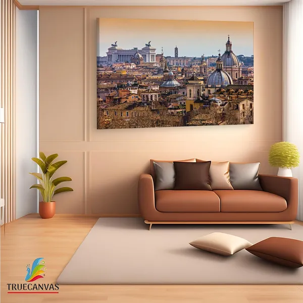 Multicolor_Rome_View,_Wooden_Framed_Canvas_Paintings_|_For_Living_Room_|_Bedroom_|_Office_|_Gallery_|_Ready_Wall_Mount_Canvas_Wall_Art_Painting_|_Size_-_12_X_18In,_Ct0124