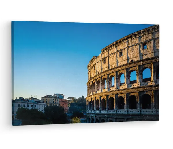 Multicolor_Colosseum,_Wooden_Framed_Canvas_Paintings_|_For_Living_Room_|_Bedroom_|_Office_|_Gallery_|_Ready_Wall_Mount_Canvas_Wall_Art_Painting_|_Size_-_12_X_18In,_Ct0126