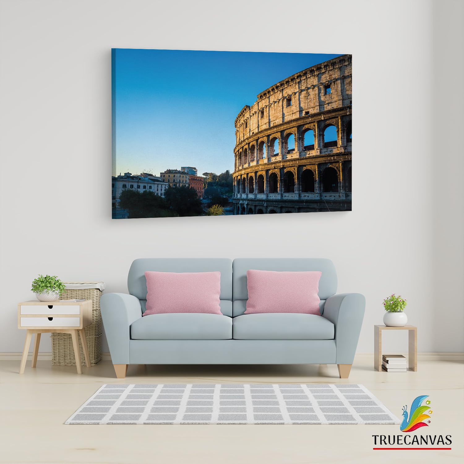 Multicolor_Colosseum,_Wooden_Framed_Canvas_Paintings_|_For_Living_Room_|_Bedroom_|_Office_|_Gallery_|_Ready_Wall_Mount_Canvas_Wall_Art_Painting_|_Size_-_12_X_18In,_Ct0126