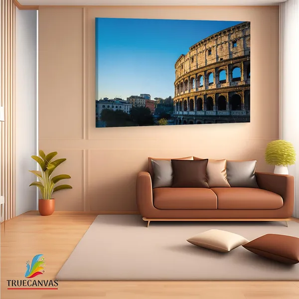 Multicolor_Colosseum,_Wooden_Framed_Canvas_Paintings_|_For_Living_Room_|_Bedroom_|_Office_|_Gallery_|_Ready_Wall_Mount_Canvas_Wall_Art_Painting_|_Size_-_12_X_18In,_Ct0126