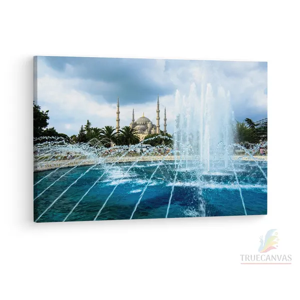 Multicolor_The_Blue_Mosque,_Wooden_Framed_Canvas_Paintings_|_For_Living_Room_|_Bedroom_|_Office_|_Gallery_|_Ready_Wall_Mount_Canvas_Wall_Art_Painting_|_Size_-_12_X_18In,_Ct0128