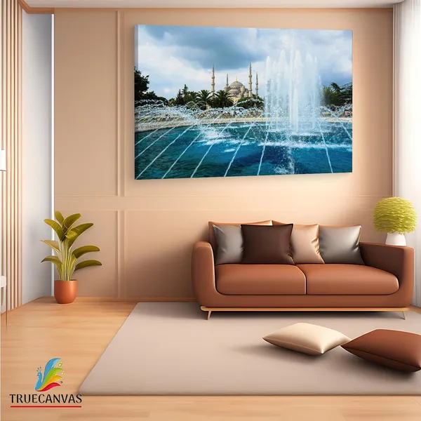 Multicolor_The_Blue_Mosque,_Wooden_Framed_Canvas_Paintings_|_For_Living_Room_|_Bedroom_|_Office_|_Gallery_|_Ready_Wall_Mount_Canvas_Wall_Art_Painting_|_Size_-_12_X_18In,_Ct0128
