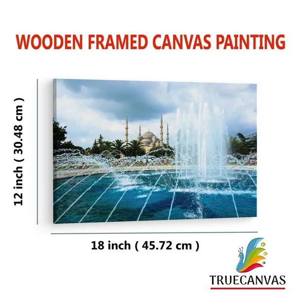 Multicolor_The_Blue_Mosque,_Wooden_Framed_Canvas_Paintings_|_For_Living_Room_|_Bedroom_|_Office_|_Gallery_|_Ready_Wall_Mount_Canvas_Wall_Art_Painting_|_Size_-_12_X_18In,_Ct0128