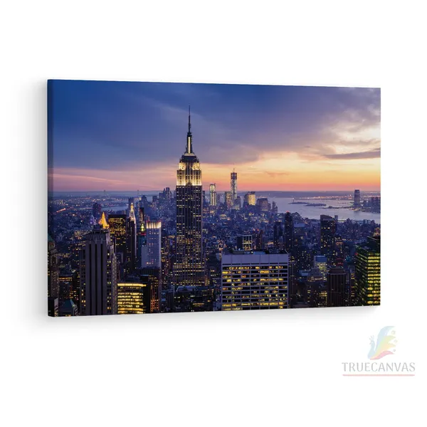 Multicolor_Empire_State_Building,_Wooden_Framed_Canvas_Paintings_|_For_Living_Room_|_Bedroom_|_Office_|_Gallery_|_Ready_Wall_Mount_Canvas_Wall_Art_Painting_|_Size_-_12_X_18In,_Ct0132