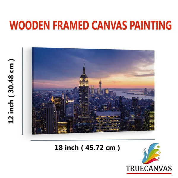Multicolor_Empire_State_Building,_Wooden_Framed_Canvas_Paintings_|_For_Living_Room_|_Bedroom_|_Office_|_Gallery_|_Ready_Wall_Mount_Canvas_Wall_Art_Painting_|_Size_-_12_X_18In,_Ct0132
