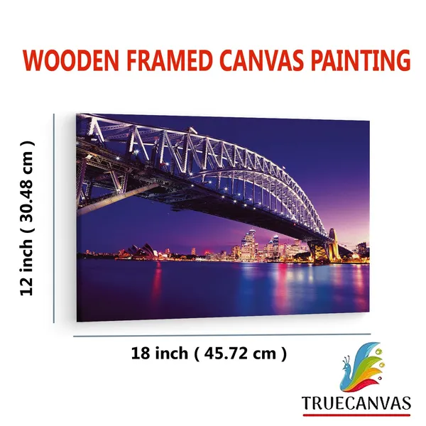 Multicolor_Sydney_Harbour_Bridge,_Wooden_Framed_Canvas_Paintings_|_For_Living_Room_|_Bedroom_|_Office_|_Gallery_|_Ready_Wall_Mount_Canvas_Wall_Art_Painting_|_Size_-_12_X_18In,_Ct0133