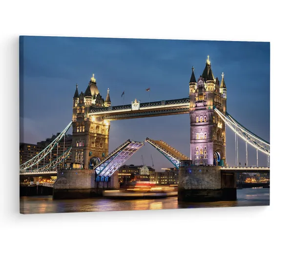 Multicolor_Tower_Bridge,_Wooden_Framed_Canvas_Paintings_|_For_Living_Room_|_Bedroom_|_Office_|_Gallery_|_Ready_Wall_Mount_Canvas_Wall_Art_Painting_|_Size_-_12_X_18In,_Ct0134