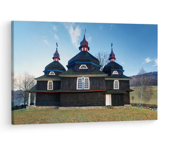 Multicolor_Temple_Of_The_Protection,_Wooden_Framed_Canvas_Paintings_|_For_Living_Room_|_Bedroom_|_Office_|_Gallery_|_Ready_Wall_Mount_Canvas_Wall_Art_Painting_|_Size_-_12_X_18In,_Ct0135