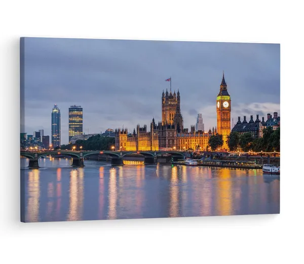 Multicolor_Big_Ben,_Wooden_Framed_Canvas_Paintings_|_For_Living_Room_|_Bedroom_|_Office_|_Gallery_|_Ready_Wall_Mount_Canvas_Wall_Art_Painting_|_Size_-_12_X_18In,_Ct0140