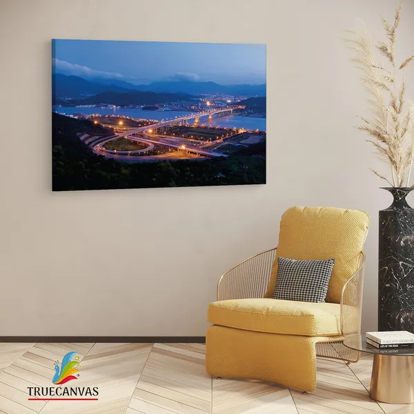 Multicolor_Hong_Kong_Highways,_Wooden_Framed_Canvas_Paintings_|_For_Living_Room_|_Bedroom_|_Office_|_Gallery_|_Ready_Wall_Mount_Canvas_Wall_Art_Painting_|_Size_-_12_X_18In,_Ct0151