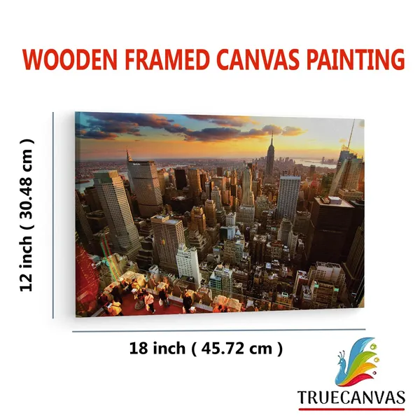 Multicolor_Empire_State_Building,_Wooden_Framed_Canvas_Paintings_|_For_Living_Room_|_Bedroom_|_Office_|_Gallery_|_Ready_Wall_Mount_Canvas_Wall_Art_Painting_|_Size_-_12_X_18In,_Ct0153