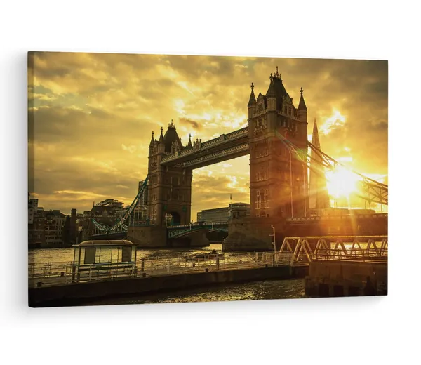 Multicolor_Tower_Bridge,_Wooden_Framed_Canvas_Paintings_|_For_Living_Room_|_Bedroom_|_Office_|_Gallery_|_Ready_Wall_Mount_Canvas_Wall_Art_Painting_|_Size_-_12_X_18In,_Ct0155