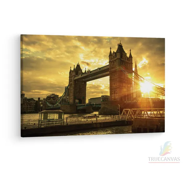 Multicolor_Tower_Bridge,_Wooden_Framed_Canvas_Paintings_|_For_Living_Room_|_Bedroom_|_Office_|_Gallery_|_Ready_Wall_Mount_Canvas_Wall_Art_Painting_|_Size_-_12_X_18In,_Ct0155