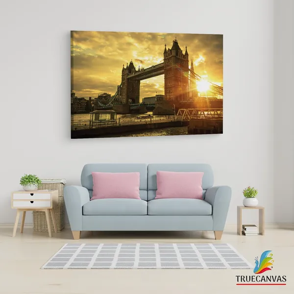 Multicolor_Tower_Bridge,_Wooden_Framed_Canvas_Paintings_|_For_Living_Room_|_Bedroom_|_Office_|_Gallery_|_Ready_Wall_Mount_Canvas_Wall_Art_Painting_|_Size_-_12_X_18In,_Ct0155
