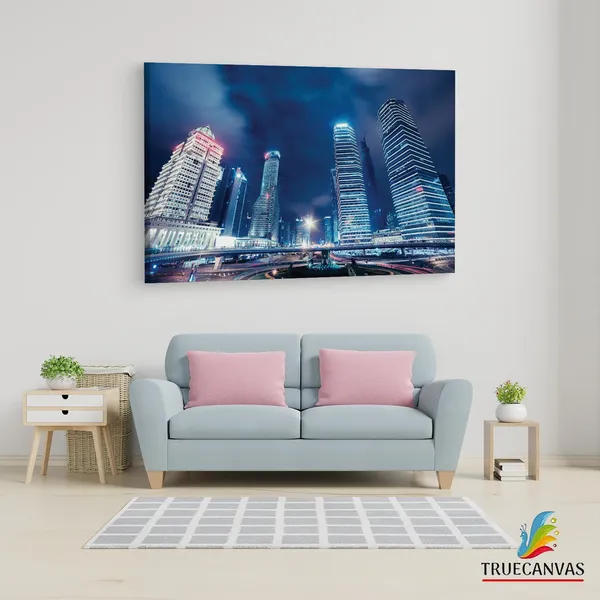 Multicolor_Shanghai_Street,_Wooden_Framed_Canvas_Paintings_|_For_Living_Room_|_Bedroom_|_Office_|_Gallery_|_Ready_Wall_Mount_Canvas_Wall_Art_Painting_|_Size_-_12_X_18In,_Ct0157