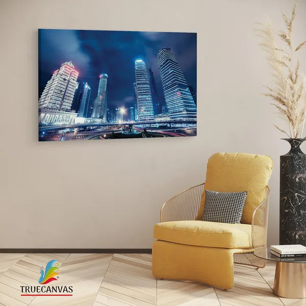 Multicolor_Shanghai_Street,_Wooden_Framed_Canvas_Paintings_|_For_Living_Room_|_Bedroom_|_Office_|_Gallery_|_Ready_Wall_Mount_Canvas_Wall_Art_Painting_|_Size_-_12_X_18In,_Ct0157