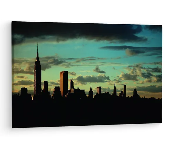 Multicolor_Empire_State_Building,_Wooden_Framed_Canvas_Paintings_|_For_Living_Room_|_Bedroom_|_Office_|_Gallery_|_Ready_Wall_Mount_Canvas_Wall_Art_Painting_|_Size_-_12_X_18In,_Ct0158