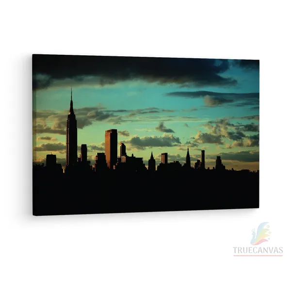 Multicolor_Empire_State_Building,_Wooden_Framed_Canvas_Paintings_|_For_Living_Room_|_Bedroom_|_Office_|_Gallery_|_Ready_Wall_Mount_Canvas_Wall_Art_Painting_|_Size_-_12_X_18In,_Ct0158