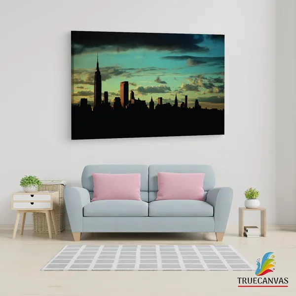 Multicolor_Empire_State_Building,_Wooden_Framed_Canvas_Paintings_|_For_Living_Room_|_Bedroom_|_Office_|_Gallery_|_Ready_Wall_Mount_Canvas_Wall_Art_Painting_|_Size_-_12_X_18In,_Ct0158