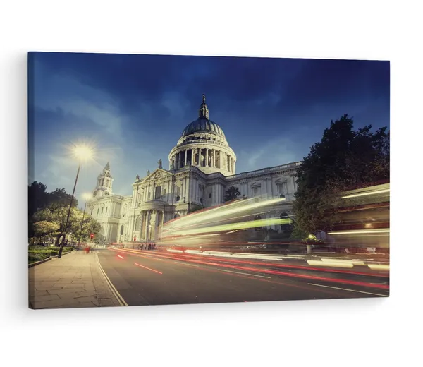 Multicolor_St._Paul'S_Cathedral,_Wooden_Framed_Canvas_Paintings_|_For_Living_Room_|_Bedroom_|_Office_|_Gallery_|_Ready_Wall_Mount_Canvas_Wall_Art_Painting_|_Size_-_12_X_18In,_Ct0162