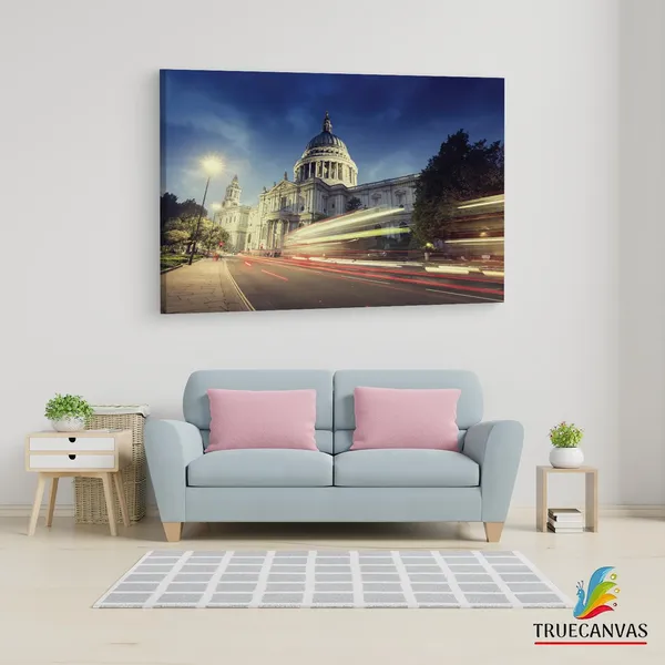 Multicolor_St._Paul'S_Cathedral,_Wooden_Framed_Canvas_Paintings_|_For_Living_Room_|_Bedroom_|_Office_|_Gallery_|_Ready_Wall_Mount_Canvas_Wall_Art_Painting_|_Size_-_12_X_18In,_Ct0162