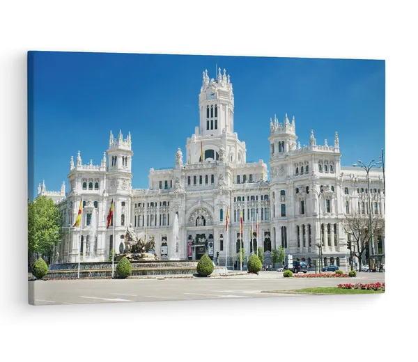Multicolor_Cybele_Palace,_Wooden_Framed_Canvas_Paintings_|_For_Living_Room_|_Bedroom_|_Office_|_Gallery_|_Ready_Wall_Mount_Canvas_Wall_Art_Painting_|_Size_-_12_X_18In,_Ct0163