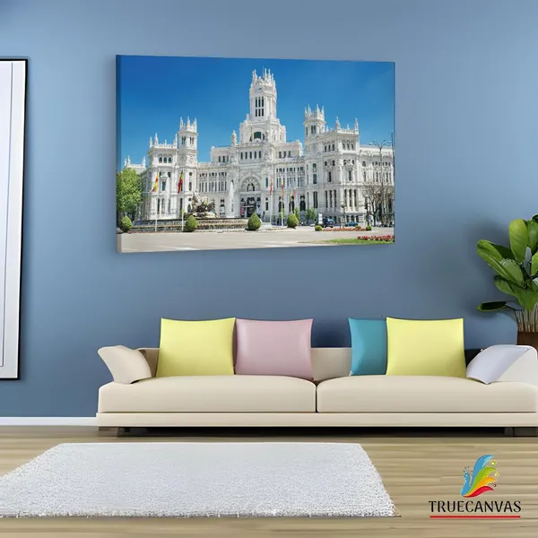 Multicolor_Cybele_Palace,_Wooden_Framed_Canvas_Paintings_|_For_Living_Room_|_Bedroom_|_Office_|_Gallery_|_Ready_Wall_Mount_Canvas_Wall_Art_Painting_|_Size_-_12_X_18In,_Ct0163