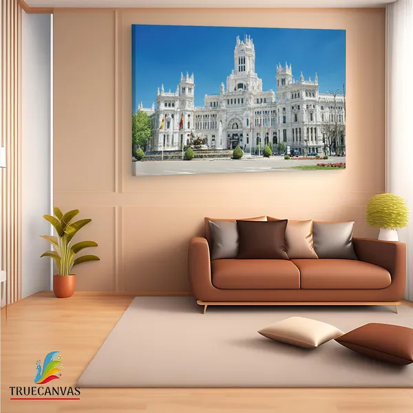 Multicolor_Cybele_Palace,_Wooden_Framed_Canvas_Paintings_|_For_Living_Room_|_Bedroom_|_Office_|_Gallery_|_Ready_Wall_Mount_Canvas_Wall_Art_Painting_|_Size_-_12_X_18In,_Ct0163