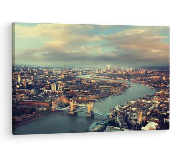 Multicolor_River_Thames,_Wooden_Framed_Canvas_Paintings_|_For_Living_Room_|_Bedroom_|_Office_|_Gallery_|_Ready_Wall_Mount_Canvas_Wall_Art_Painting_|_Size_-_12_X_18In,_Ct0164