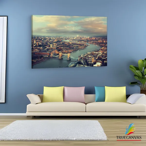 Multicolor_River_Thames,_Wooden_Framed_Canvas_Paintings_|_For_Living_Room_|_Bedroom_|_Office_|_Gallery_|_Ready_Wall_Mount_Canvas_Wall_Art_Painting_|_Size_-_12_X_18In,_Ct0164
