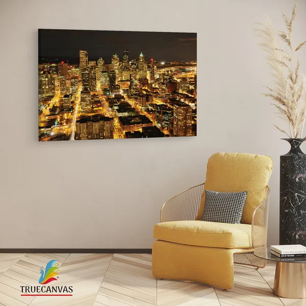 Multicolor_Seattle_Lights_4K,_Wooden_Framed_Canvas_Paintings_|_For_Living_Room_|_Bedroom_|_Office_|_Gallery_|_Ready_Wall_Mount_Canvas_Wall_Art_Painting_|_Size_-_12_X_18In,_Ct0167