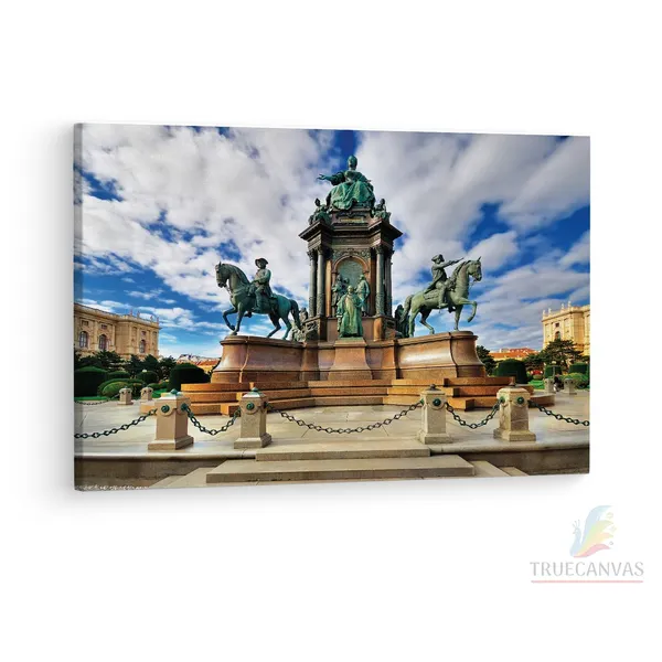 Multicolor_Maria_Theresa_Memorial,_Wooden_Framed_Canvas_Paintings_|_For_Living_Room_|_Bedroom_|_Office_|_Gallery_|_Ready_Wall_Mount_Canvas_Wall_Art_Painting_|_Size_-_12_X_18In,_Ct0170
