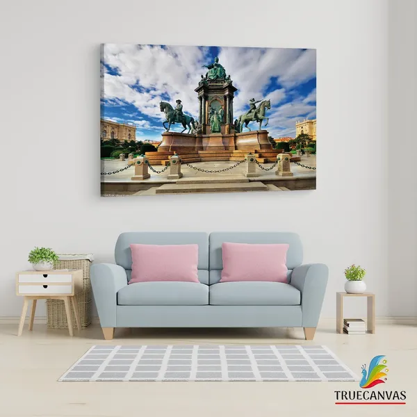 Multicolor_Maria_Theresa_Memorial,_Wooden_Framed_Canvas_Paintings_|_For_Living_Room_|_Bedroom_|_Office_|_Gallery_|_Ready_Wall_Mount_Canvas_Wall_Art_Painting_|_Size_-_12_X_18In,_Ct0170