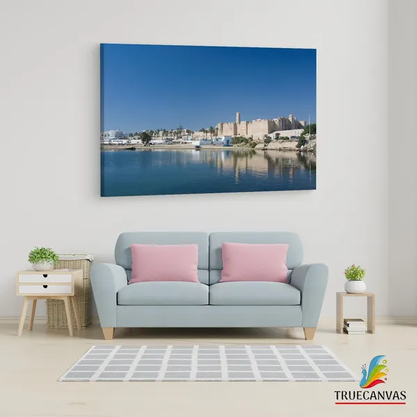Multicolor_Monastir,_Wooden_Framed_Canvas_Paintings_|_For_Living_Room_|_Bedroom_|_Office_|_Gallery_|_Ready_Wall_Mount_Canvas_Wall_Art_Painting_|_Size_-_12_X_18In,_Ct0173