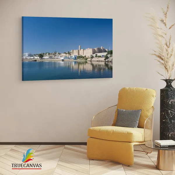 Multicolor_Monastir,_Wooden_Framed_Canvas_Paintings_|_For_Living_Room_|_Bedroom_|_Office_|_Gallery_|_Ready_Wall_Mount_Canvas_Wall_Art_Painting_|_Size_-_12_X_18In,_Ct0173