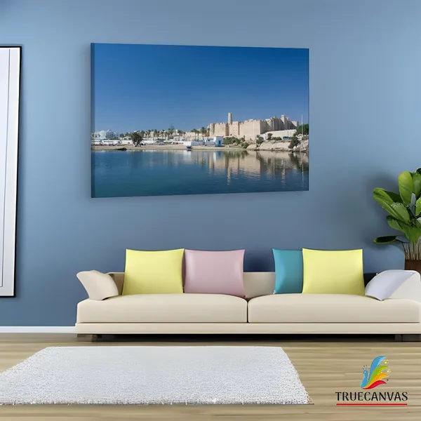 Multicolor_Monastir,_Wooden_Framed_Canvas_Paintings_|_For_Living_Room_|_Bedroom_|_Office_|_Gallery_|_Ready_Wall_Mount_Canvas_Wall_Art_Painting_|_Size_-_12_X_18In,_Ct0173