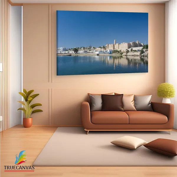Multicolor_Monastir,_Wooden_Framed_Canvas_Paintings_|_For_Living_Room_|_Bedroom_|_Office_|_Gallery_|_Ready_Wall_Mount_Canvas_Wall_Art_Painting_|_Size_-_12_X_18In,_Ct0173