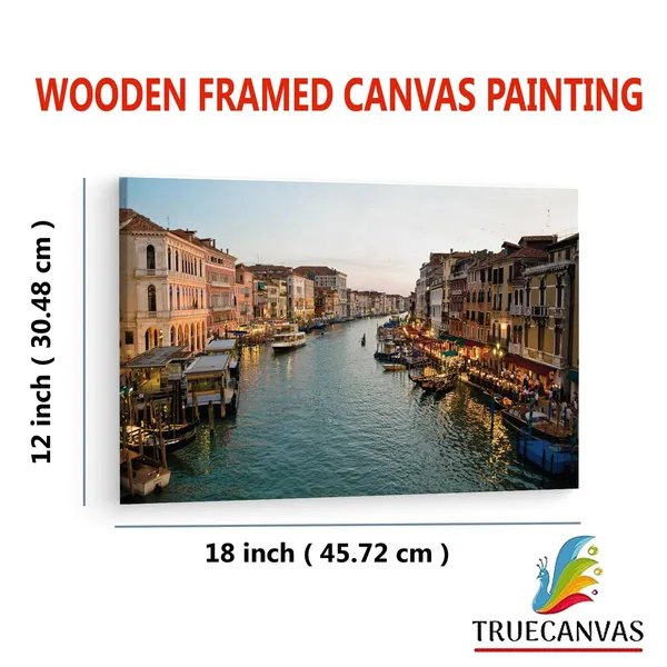 Multicolor_Grand_Canal,_Wooden_Framed_Canvas_Paintings_|_For_Living_Room_|_Bedroom_|_Office_|_Gallery_|_Ready_Wall_Mount_Canvas_Wall_Art_Painting_|_Size_-_12_X_18In,_Ct0174
