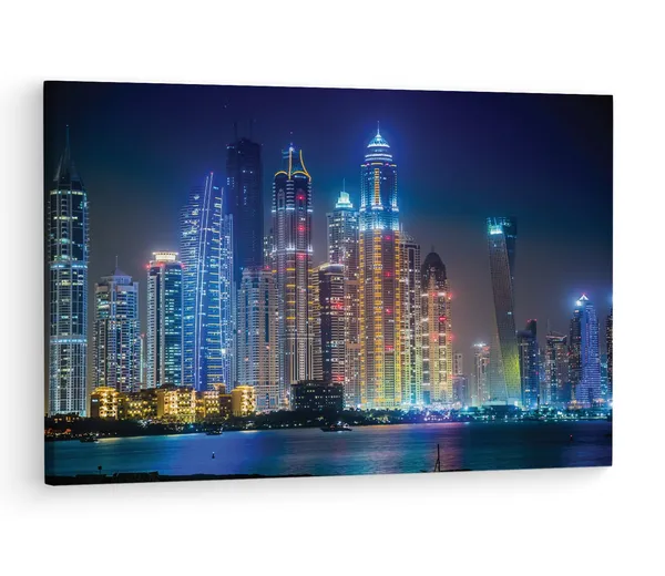 Multicolor_Burj_Khalifa,_Wooden_Framed_Canvas_Paintings_|_For_Living_Room_|_Bedroom_|_Office_|_Gallery_|_Ready_Wall_Mount_Canvas_Wall_Art_Painting_|_Size_-_12_X_18In,_Ct0176